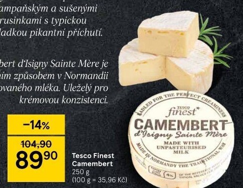 Sýr Camembert Tesco Finest