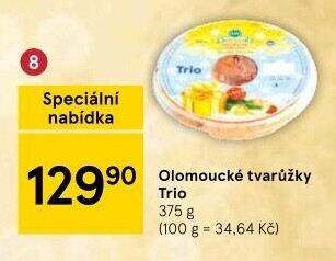 Sýr tvarůžky olomoucké trio A.W.