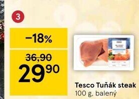 Tuňák steak Tesco