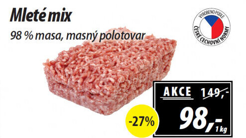 Mleté maso mix
