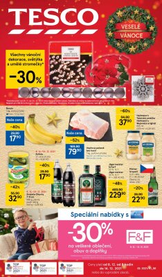akční leták Tesco 8.12.2021-14.12.2021