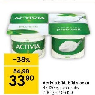 Bílý jogurt Activia Danone
