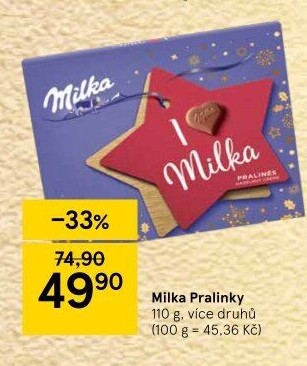 Bonboniéra Pralinky Milka