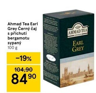 Čaj sypaný černý Earl Grey tea Ahmad Tea