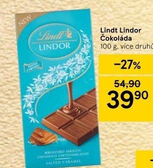 Čokoláda Lindor Lindt