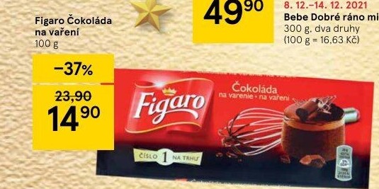Čokoláda na vaření Figaro