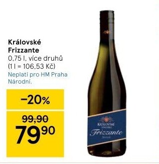 Frizzante Královské
