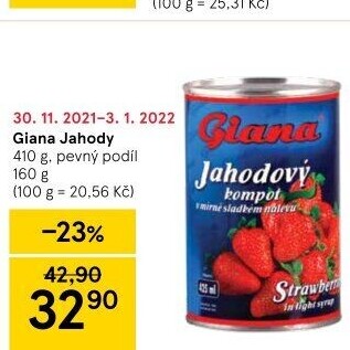 Kompot jahody Giana