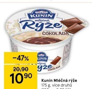 Mléčná rýže Kunín