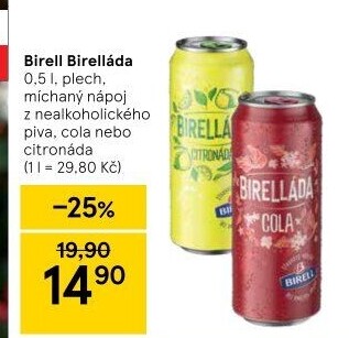 Nealkoholické pivo ochucené Birell
