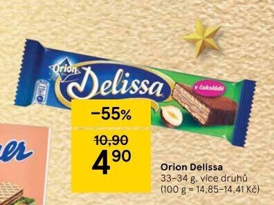 Oplatky celomáčené Delissa Orion