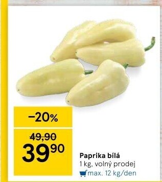 Paprika bílá