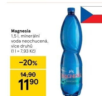 Přírodní voda Magnesia