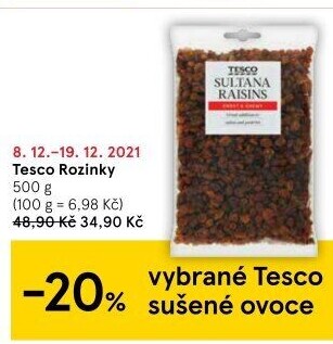 Rozinky Tesco