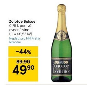 Sekt Bolsoe Zolotoe Igristoe
