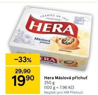 Tuk s máslovou příchutí Hera