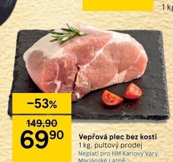 Vepřová plec bez kosti