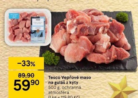 Vepřové maso na guláš Tesco