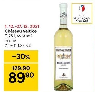 Vína Chateau Valtice