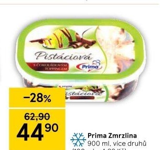 Zmrzlina ve vaničce Prima