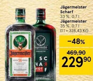 Bylinný likér Scharf Jägermeister