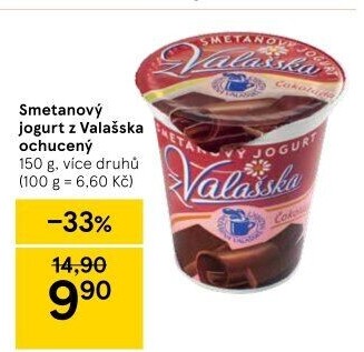 Jogurt smetanový ochucený z Valašska Mlékárna Valašské Meziříčí