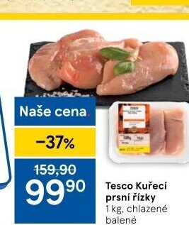 Kuřecí prsní řízky Tesco