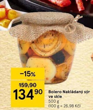 Nakládaný sýr v oleji Bolero