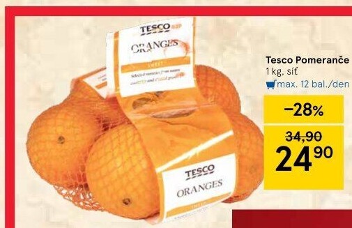 Pomeranče Tesco