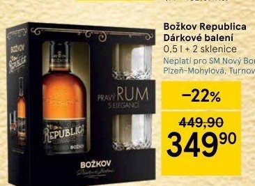 Rum Republica Exclusive Božkov - dárkové balení