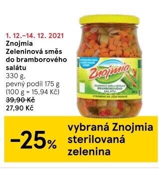 Směs do bramborového salátu Znojmia