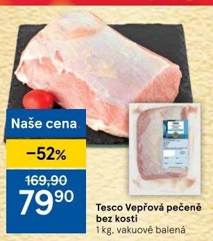 Vepřová pečeně bez kosti Tesco