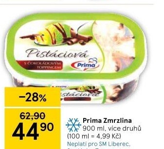 Zmrzlina ve vaničce Prima