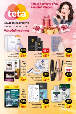 akční leták Teta drogerie 2.12.2021-30.12.2021