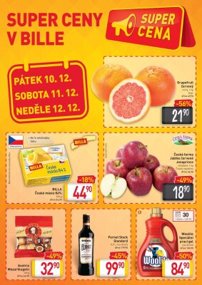 akční leták BILLA 8.12.2021-14.12.2021
