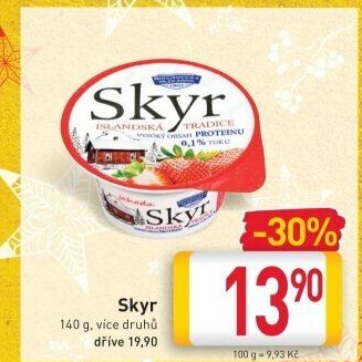 Dezert zakysaný ochucený Skyr Bohušovická mlékárna