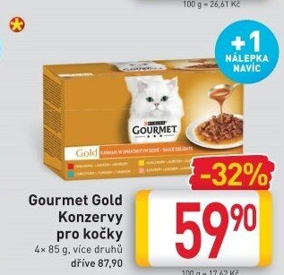 Konzerva pro kočky Gold Gourmet Purina