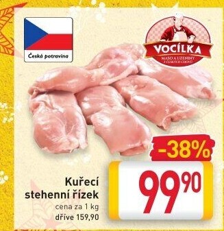 Kuřecí stehenní řízky Vocílka