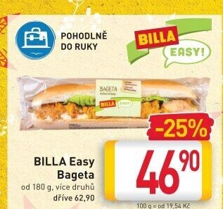 Obložená bageta Easy Billa