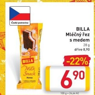 Řez mléčný Billa
