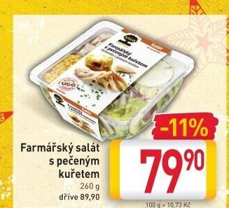 Salát Farmářský s kuřetem Ugo