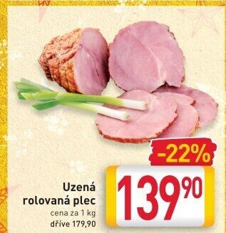 Uzená rolovaná plec