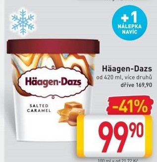 Zmrzlina v kelímku Häagen-Dazs