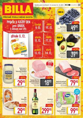 akční leták BILLA 8.12.2021-14.12.2021
