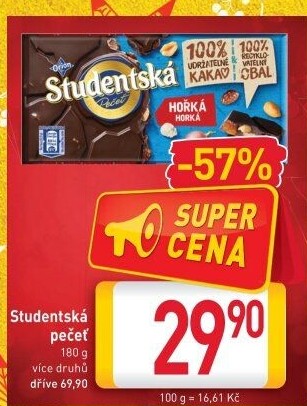 Čokoláda Studentská pečeť Orion