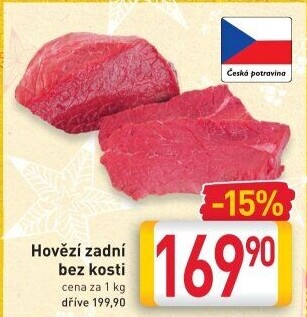Hovězí zadní bez kosti