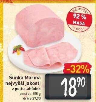 Šunka Marina nejvyšší jakosti