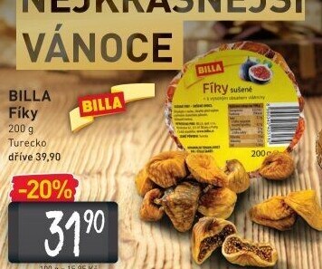 Sušené fíky Billa