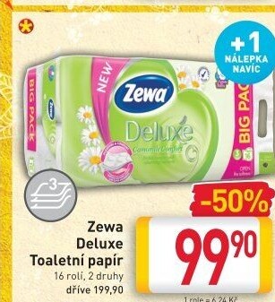 Toaletní papír 3vrstvý Deluxe Zewa