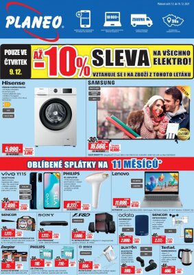 akční leták Planeo Elektro 8.12.2021-10.12.2021